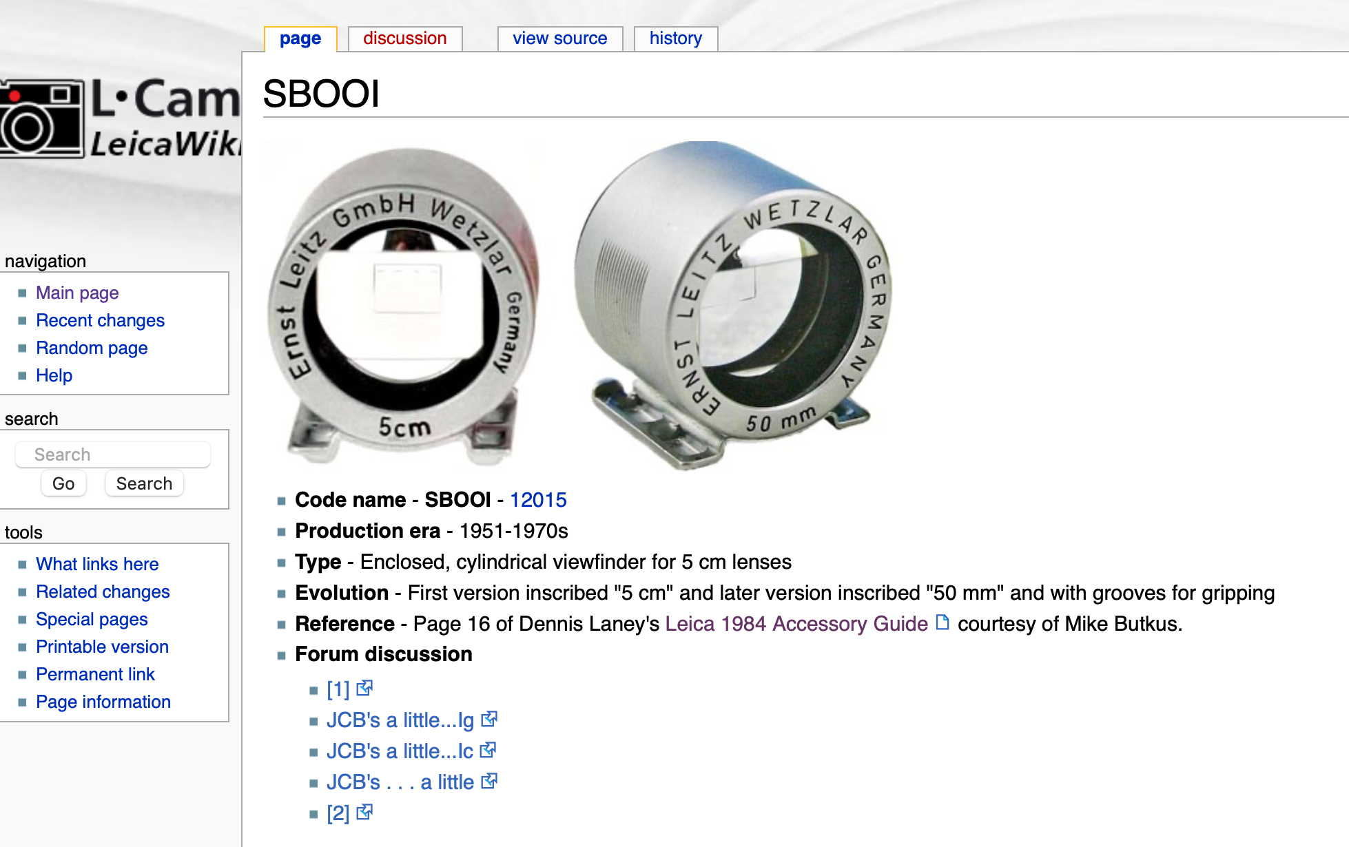 The amazing SBOOI 5cm/50mm optical viewfinder - Leica M Lenses